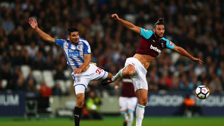 Andy Carroll was a big threat for West Ham on his return to the starting line-up