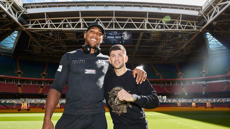 Anthony Joshua and Kubrat Pulev Press conference for their World Heavyweight title fight at the Principality Stadium in Cardiff on Saturday October 28, liv