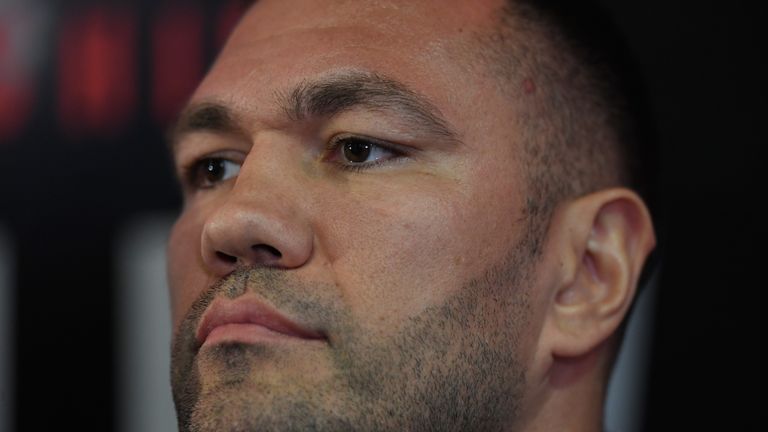 CARDIFF, WALES - SEPTEMBER 11:  Kubrat Pulev pictured during a media opportunity ahead of their World Heavyweight title clash at Principality Stadium on Se