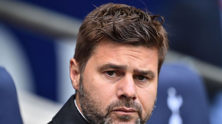 SEPTEMBER 2017 - Tottenham head coach Mauricio Pochettino awaits kick off ahead of the Premier League football match against Swansea City