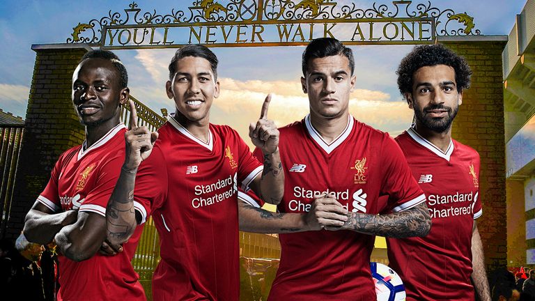 Liverpool's 'Fab Four' of Sadio Mane, Roberto Firmino, Philippe Coutinho and Mohamed Salah