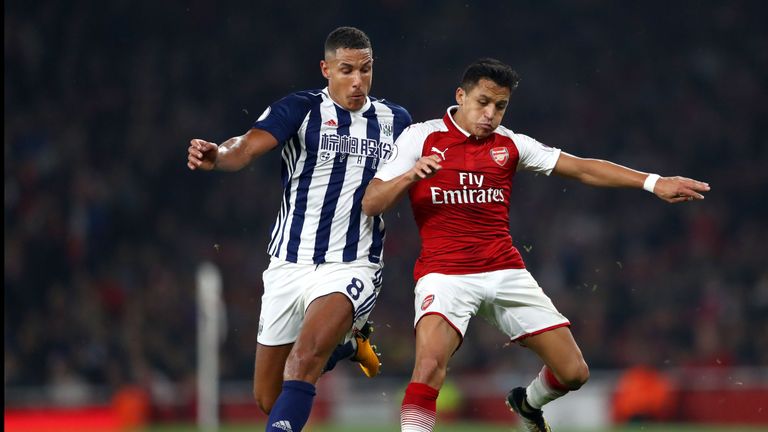 Alexis Sanchez made his first Premier League start of the season against West Brom