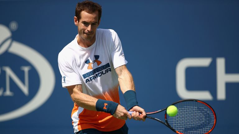 Murray practised prior to this week's US Open but withdrew from the tournament due to his injury