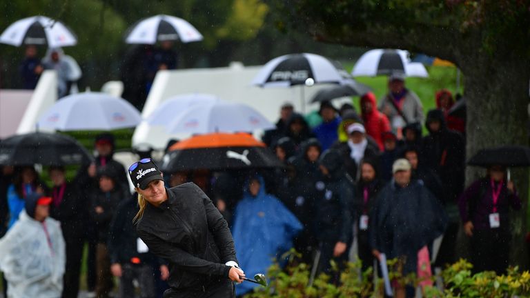 Nordqvist made a crucial up-and-down in dreadful conditions to clinch her first major since 2009