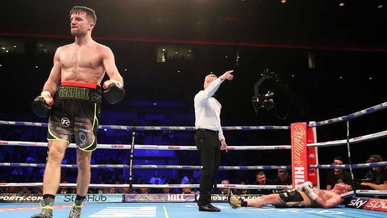 BATTLE ON THE MERSEY
ECHO ARENA,LIVERPOOL
PIC;LAWRENCE LUSTIG
Super-Welterweight contest
ANTHONY FOWLER  v JAY BYRNE