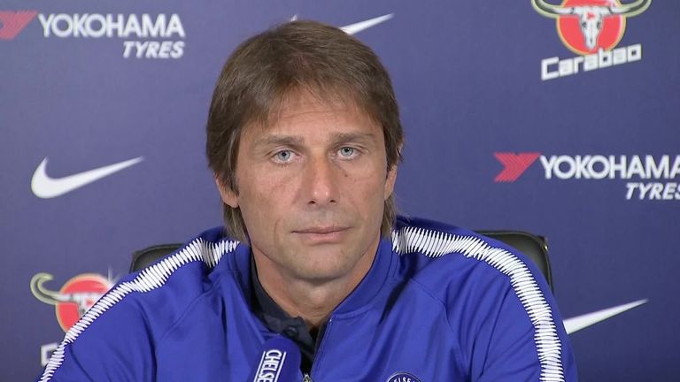 Antonio Conte, Chelsea manager, press conference (screengrab)