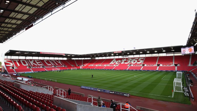 A general view inside Stoke City's Britannia Stadium
