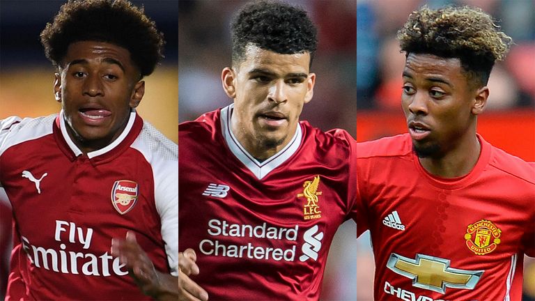 Reiss Nelson, Dominic Solanke and Angel Gomes are hoping for action