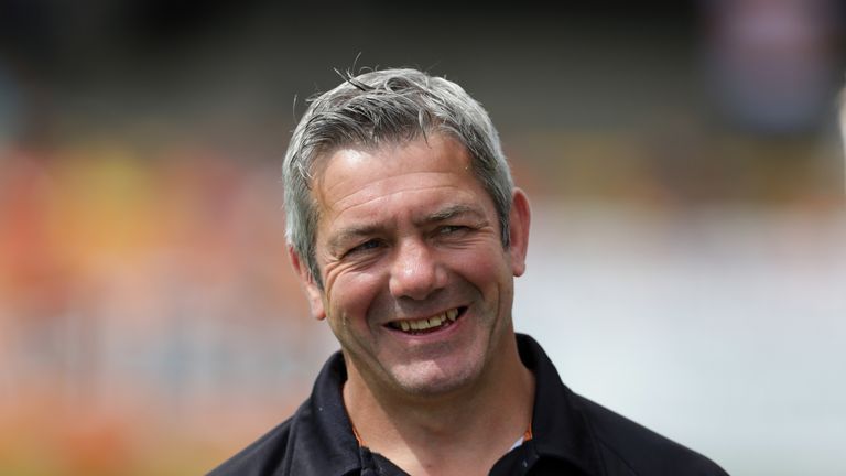 CASTLEFORD, ENGLAND - JULY 5:  Daryl Powell Head Coach of Castleford Tigers during the First Utility Super League match between Castleford Tigers and Widne