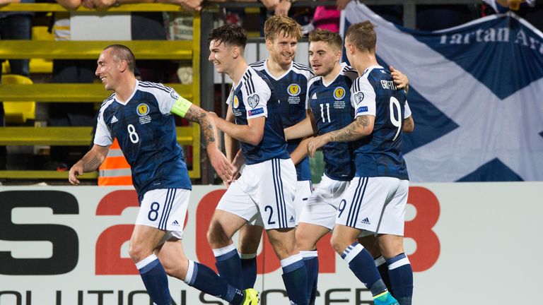 Stuart Armstrong, James Forrest, Scott Brown, Kieran Tierney, Craig Gordon and Leigh Griffiths all started for Scotland in both internationals. 
