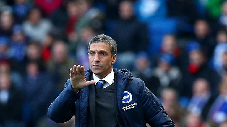 Brighton manager Chris Hughton