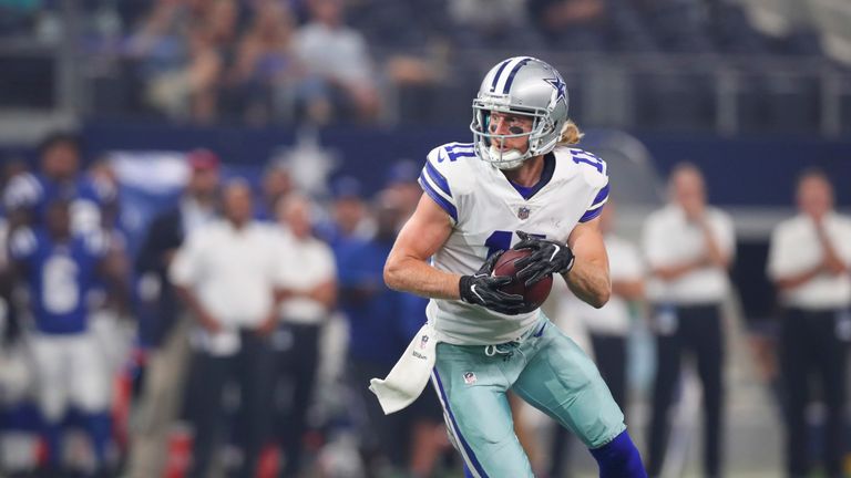 Cole Beasley , Wide Receiver for the Dallas Cowboys, carries the ball against the Indianapolis Colts in the first half of a preseason game