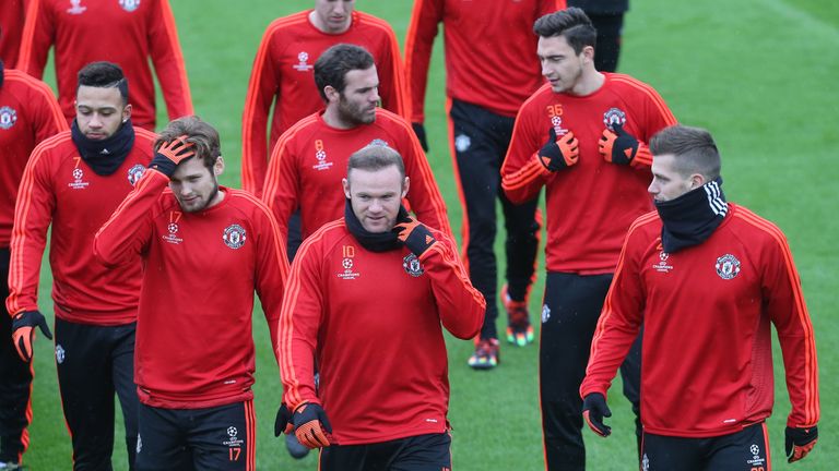 Daley Blind and Wayne Rooney together at Manchester United