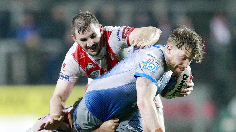 Picture by Chris Mangnall/SWpix.com - 03/03/2017 - Rugby League - Betfred Super League - St Helens v Wakefield Trinity - The Totally Wicked Stadium, Langtr