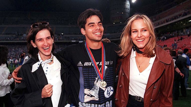 David Wagner pictured after the UEFA Cup final victory over Inter Milan in 1997 