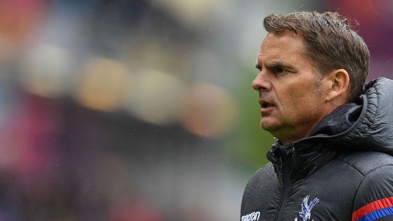 Crystal Palace's Dutch manager Frank de Boer looks on at full-time of the English Premier League football match between Burnley and Crystal Palace at Turf 