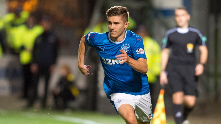 Declan John in action for Rangers