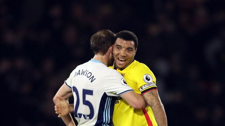 Troy Deeney scored his 100th Watford goal against West Brom in April