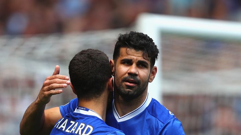 Eden Hazard wants to see Diego Costa 'on the pitch' for Chelsea soon