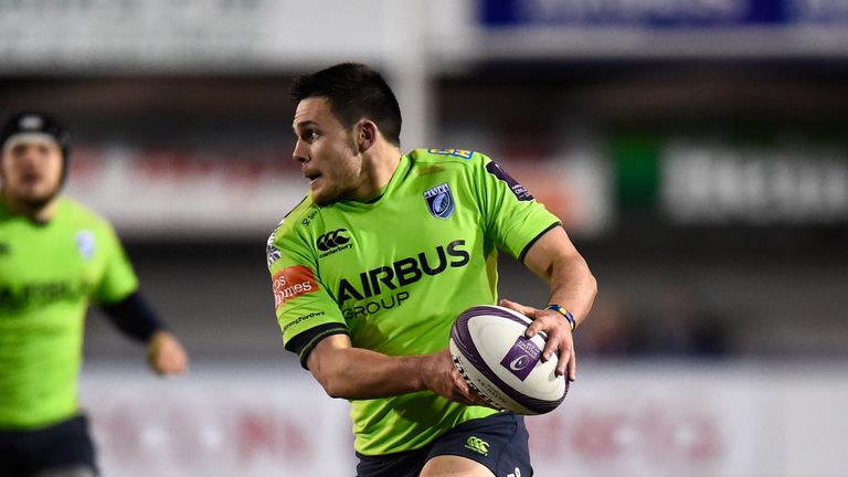 Ellis Jenkins in action for Cardiff