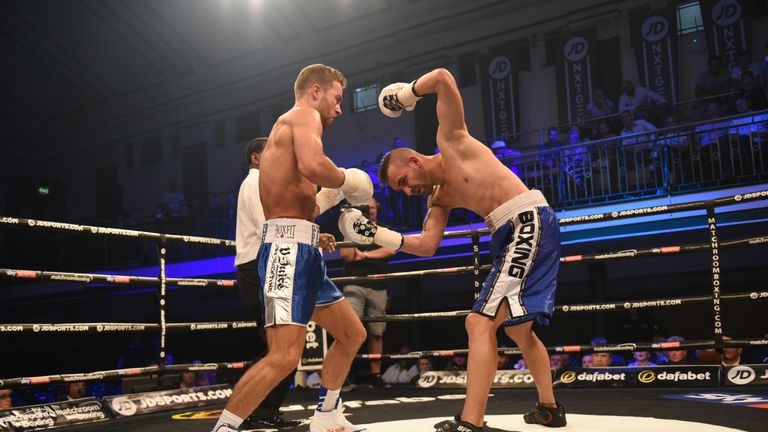 Felix Cash stopped Fernando Heredia in the first round at York Hall