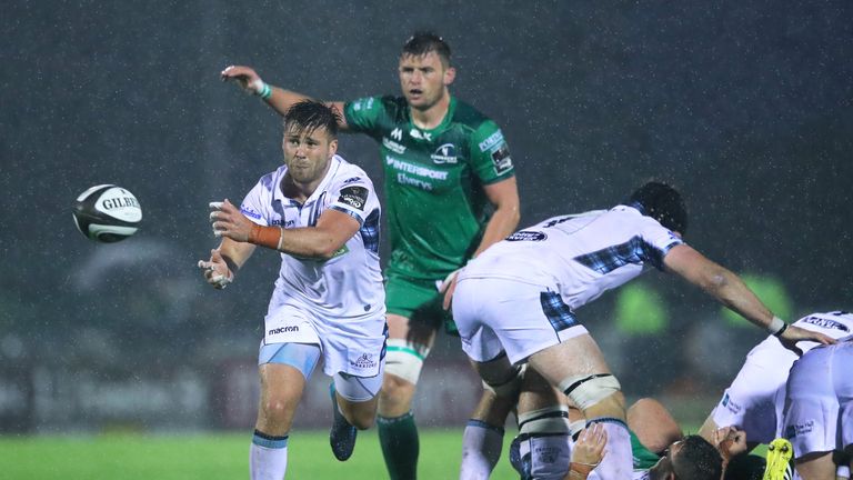 Guinness PRO14, Sportsground, Galway 2/9/2017.Connacht vs Glasgow Warriors.Glasgow's Ali Price.Mandatory Credit ..INPHO/James Crombie