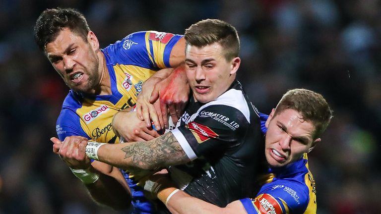 Leeds just about wrestled past Hull at Headingley to book their Grand Final place 