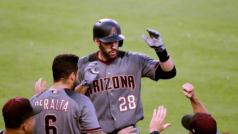 J.D. Martinez smashes four home runs for in-form Arizona