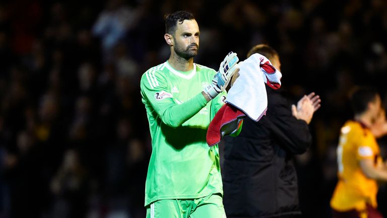 Aberdeen's Joe Lewis at full-time.