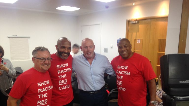Show Racism the Red Card event at Unite