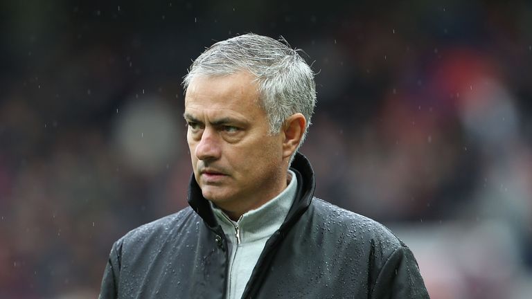 during the Premier League match between Manchester United and Crystal Palace at Old Trafford on September 30, 2017 in Manchester, England.