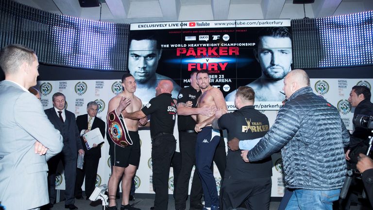 Joseph Parker and Hughie Fury (Credit photosport.nz)