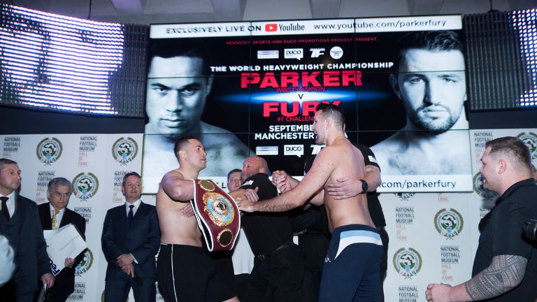 Joseph Parker and Hughie Fury (Credit photosport.nz)