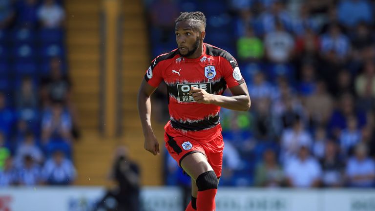 Kasey Palmer in action for Huddersfield Town 