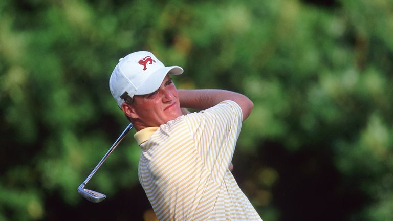 12 Aug 2001:  Marc Warren of the Great Britain and Ireland team in action during the 38th Walker Cup match played at the Ocean Forest Golf Club on Sea Isla
