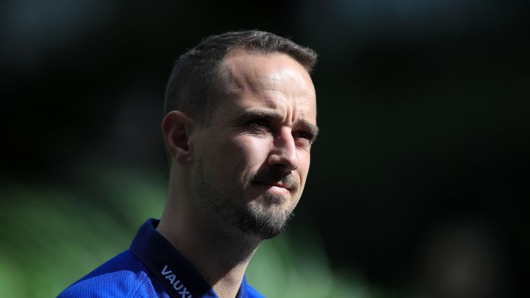 England Women manager Mark Sampson following a training session at St George's Park