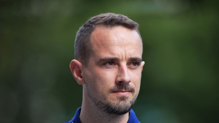 England Women manager Mark Sampson following a training session at St George's Park