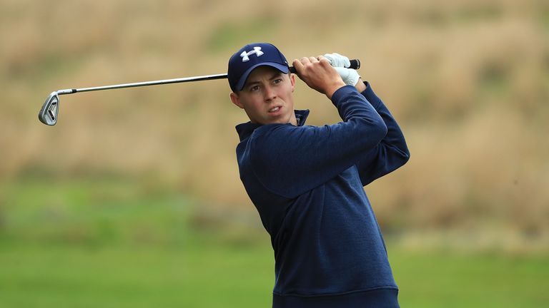 NEWCASTLE UPON TYNE, ENGLAND - SEPTEMBER 27:  Matthew Fitzpatrick of England hits his approach on the 7th hole during the pro am ahead of the British Maste