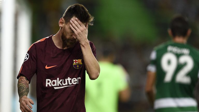 Lionel Messi endured a frustrating night