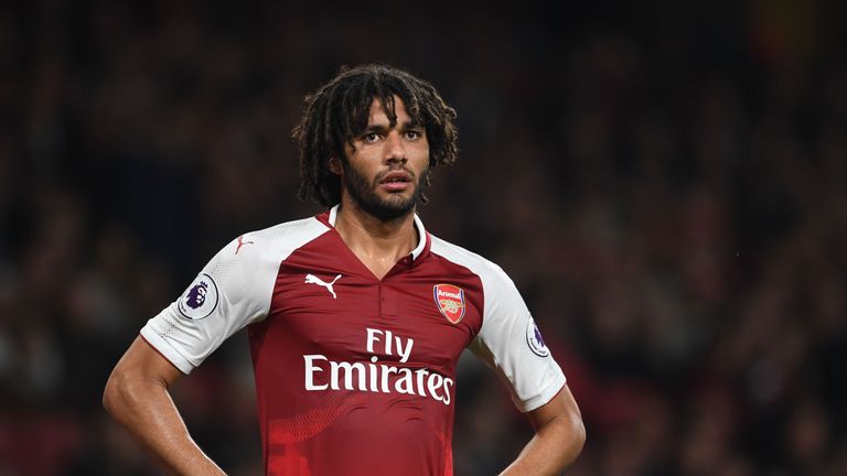 during the Premier League match between Arsenal and West Bromwich Albion at Emirates Stadium on September 25, 2017 in London, England.