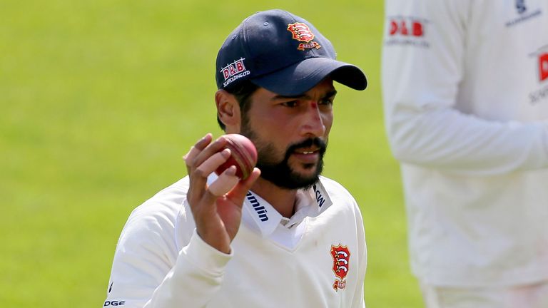 Mohammad Amir acknowledges the crowd's applause for his display at Scarborough