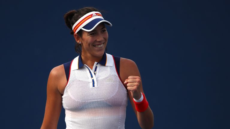 Garbine Muguruza has reached the fourth round in New York for the first time in her career