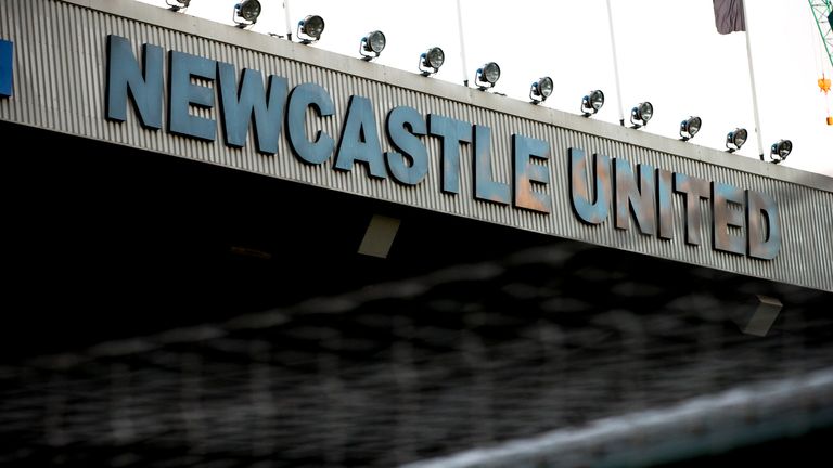 NEWCASTLE, ENGLAND - FEBRUARY 20:  General views of St James' Park before the Sky Bet Championship match between Newcastle United and Aston Villa at St Jam