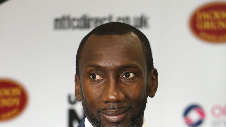 New Northampton Town manager Jimmy Floyd Hasselbaink during a press conference at Sixfields