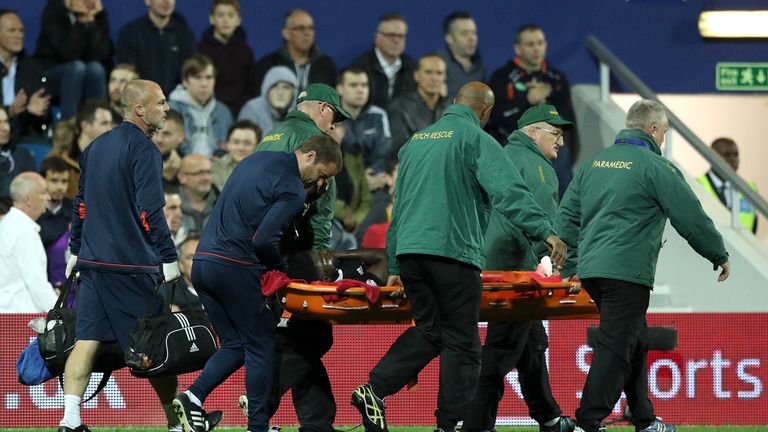 Ojo needed to be carried off on a stretcher