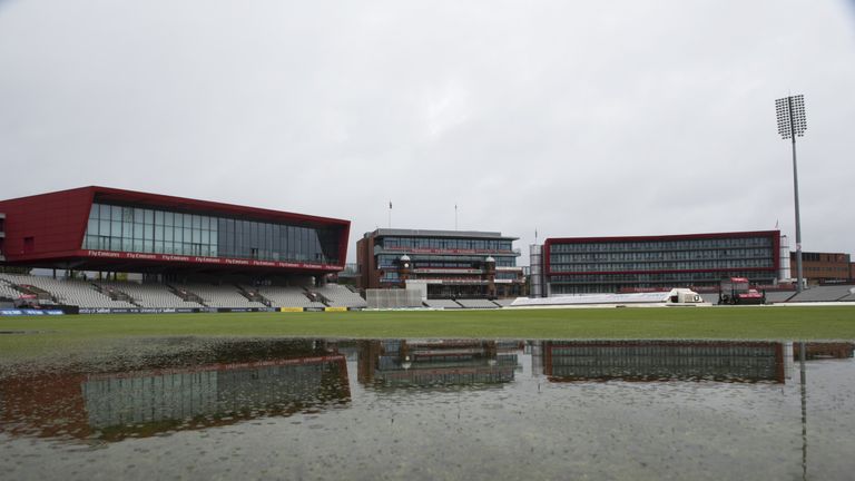 MANCHESTER, ENGLAND - SEPTEMBER 05: General view of Old Trafford  during the County Championship Division One match between Lancashire and Essex  at Old Tr