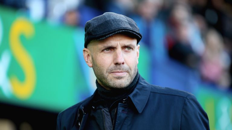 Exeter City's Paul Tisdale prior to the Sky Bet League Two match between Portsmouth and Exeter City