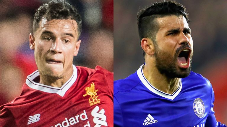 Philippe Coutinho and Diego Costa were seeking moves away from their clubs