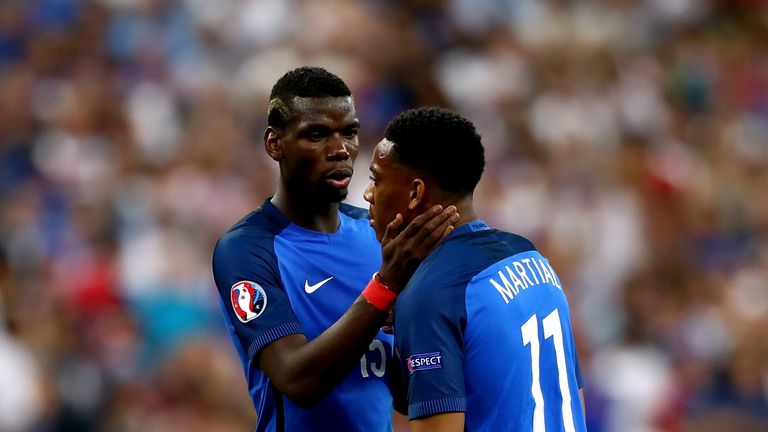 Paul Pogba and Anthony Martial are not in France's squad for upcoming World Cup qualifiers