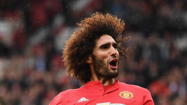 Marouane Fellaini his second and Manchester United's third